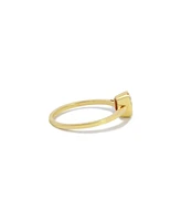 The Lovery Oval Citrine Bezel Ring 14K Gold