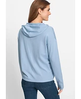 Olsen Women's Fine Gauge Sweater Hoodie