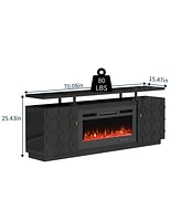 36 inches Electric Fireplace Tv Stand Media Consoles