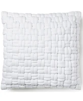 Ihi Home Caden Woven Pillow, 22"x 22", White