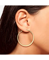 Jessica Simpson Gold-Tone 44.8MM Flat Omega Hoop Earrings