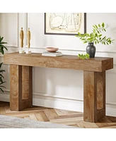 Tribesigns Long Console Table, 63 inches Wooden Rectangular Sofa Table for Behind the Couch, Farmhouse Entryway Hallway, Living Room, and En