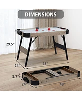 Inolait 48" Mid-Size Indoor Folding Hockey Table Sports Gaming Set Powered by Air