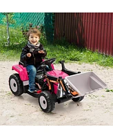 Sugift Kids Ride on Excavator with Adjustable Arm and Bucket