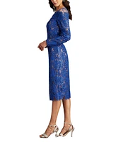 Tadashi Shoji Women's Camie Sequin Embroidered Off Shoulder Illusion Dress