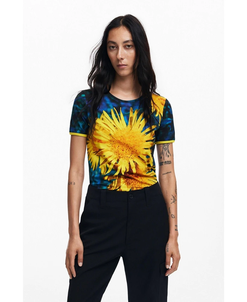 Desigual Women's Sunflower T-shirt