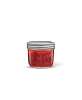 JoyJolt Wide Set of 6 Mason Jars with Airtight Lids