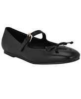 Guess Women's Kayra Square Toe Mary Jane Bow Ballet Flats