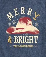 Airwaves Men's Yellowstone Merry and Bright Short Sleeve Tee