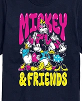 Airwaves Men's Disney Mickey and Friends Short Sleeve Tee