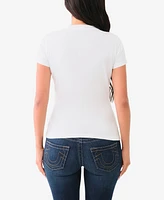 True Religion Women's Crystal Logo Crew Top