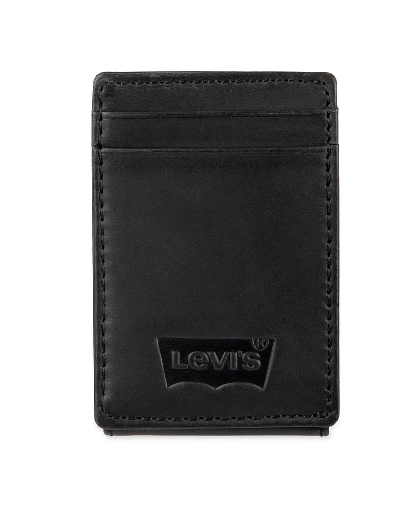 Levi's Men's Rfid Genuine Leather Front Pocket Wallet