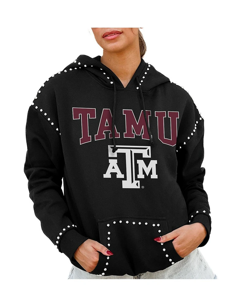 Gameday Couture Women's Black Texas A M Aggies Studded Pullover Hoodie