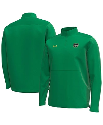 Under Armour Men's Kelly Green Notre Dame Fighting Irish Motivate Quarter-Zip Performance Jacket