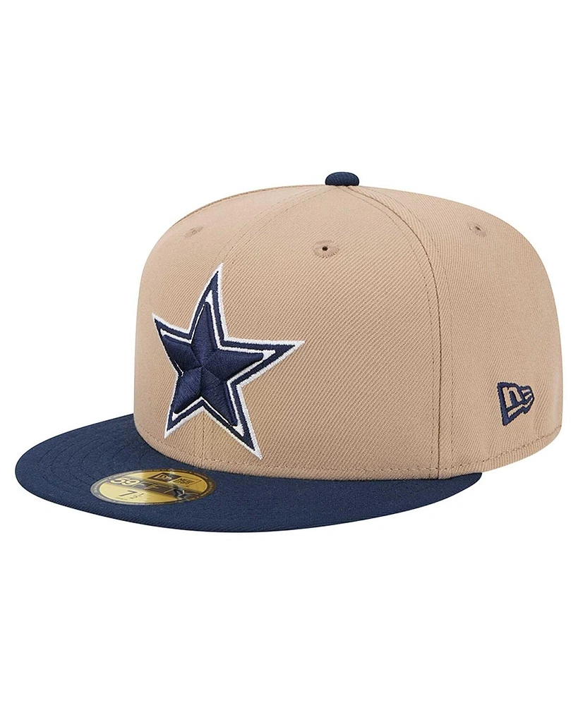 New Era Men's Tan Dallas Cowboys 59FIFTY Fitted Hat