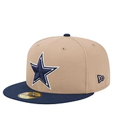 New Era Men's Tan Dallas Cowboys 59FIFTY Fitted Hat