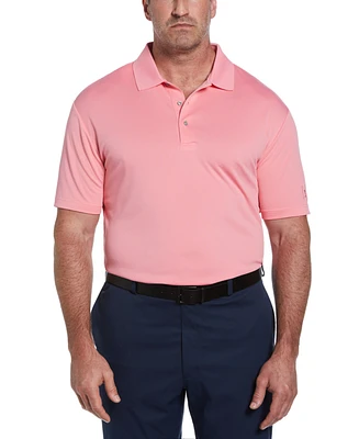 Pga Tour Men's Airflux Solid-Color Mesh Polo Golf Shirt