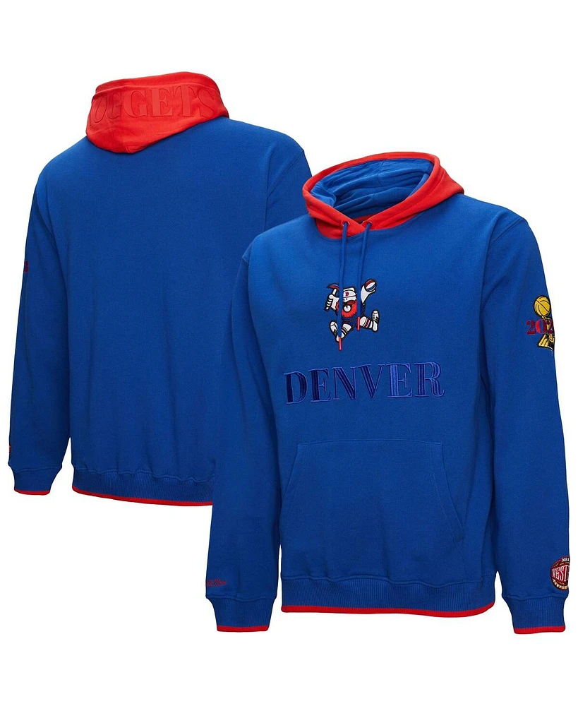 Mitchell & Ness Men's Royal Denver Nuggets Hardwood Classics Team Og 3.0 Pullover Hoodie