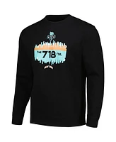 Stadium Essentials Men's and Women's Black New York Liberty Cities Pullover Sweatshirt