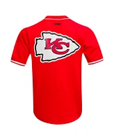 Pro Standard Men's Travis Kelce Red Kansas City Chiefs Mesh Button-Up Baseball Jersey