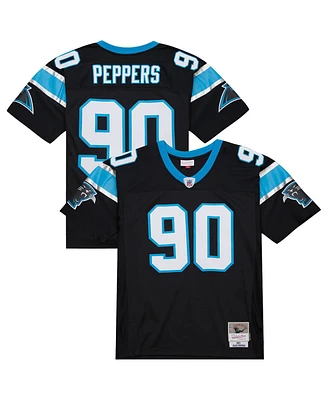 Mitchell & Ness Men's Julius Peppers Black Carolina Panthers Big Tall 2003 Alternate Legacy Retired Player Jersey