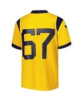 Nike Big Boys and Girls 67 Gold West Virginia Mountaineers Alternate Game Jersey