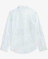 Calvin Klein Big Boys Long-Sleeve Stretch Floral-Print Shirt