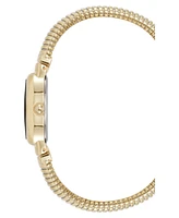 Anne Klein Women's Quartz Contemporary Gold-Tone Alloy Bracelet Watch, 20mm