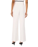 Vince Camuto Women's Contrast-Trim Wide-Leg Pants