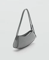 Mango Women's Oval Textured Bag