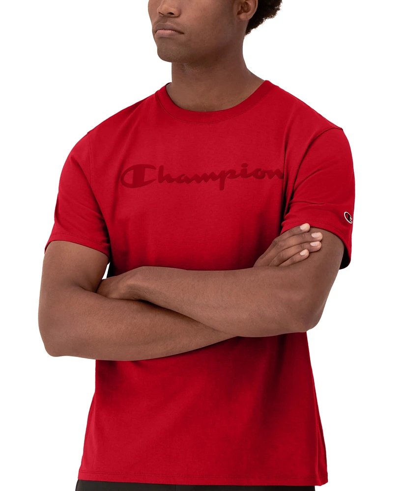 Champion Men's Classic Logo Crewneck Short-Sleeve T-Shirt