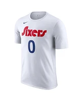 Nike Men's White Tyrese Maxey Philadelphia 76ers 2024/25 City Edition Name Number T-Shirt