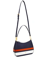 Lauren Ralph Lauren Striped Leather Danni Bag