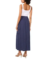 Vince Camuto Women's Drawstring-Waist Cargo Maxi Skirt