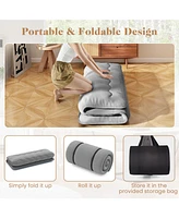 Gouun Futon Mattress with Washable Cover and Carry Bag-Queen Size