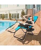 Inolait Outdoor Folding Zero Gravity Reclining Lounge Chair