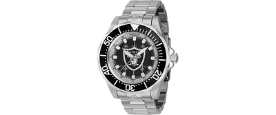 Invicta Men's 42117 Nfl Las Vegas Raiders Automatic 3 Hand Black Dial Watch