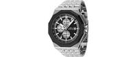 Invicta Men's 47390 Akula Quartz Chronograph Silver, Black Dial Watch