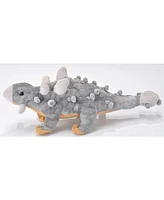 Wild Republic Dinosauria Mini Ankylosaurus Stuffed Animal, 10 Inches