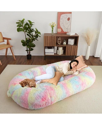 gaomon Human Size Dog Bed for Adult People,71"x43.3"x10" Large Dog Bed