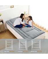 gaomon Japanese Floor Mattress Twin, Foldable Futon, Thick Sleeping Pad & Portable Camping Mattress, for Living Room & Guest Room