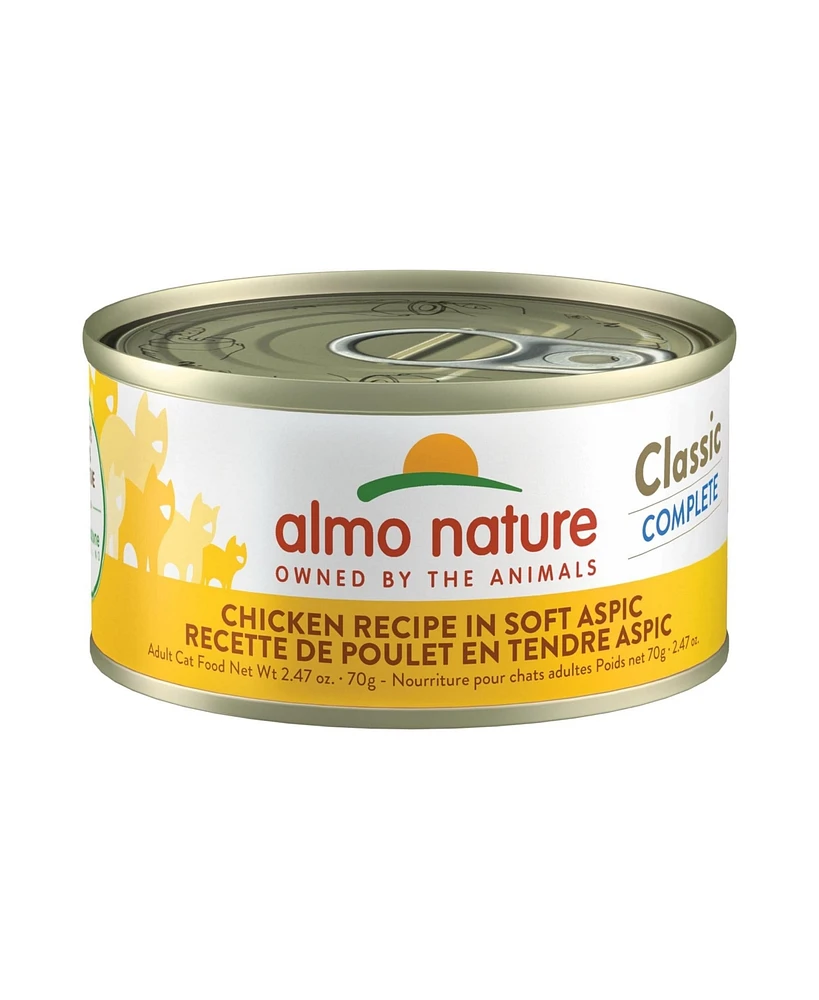 Almo Nature Classic Complete Cat 12pk (2.47oz): Chicken Recipe In Soft Aspic