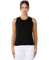 Jennie Liu Women's 100% Cashmere Tank Tops Sleeveless Crewneck Sweater Vest