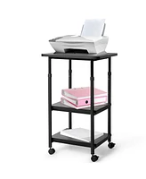 Gouun 3-tier Adjustable Printer Stand with 360° Swivel Casters