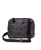 Baggalini Quilted Double Zip Anytime Crossbody Bag