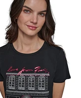 Karl Lagerfeld Paris Women's Shopping Graphic T-Shirt