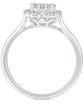 Diamond Engagement Ring (1/2 ct. t.w) in 14k White Gold