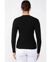 Jennie Liu Women's 100% Cashmere V-Neck Cardigan Sweater | Ribbed Tissue Weight Sweaters