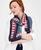 Holiday Lane Mixed Hearts Oblong Scarf, Exclusively at Macy's