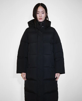 Mango Women's Hood Quilted Coat